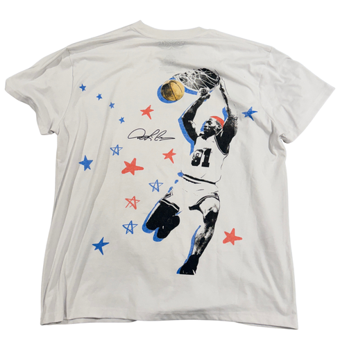 Dennis Rodman Stars Vintage White T-Shirt