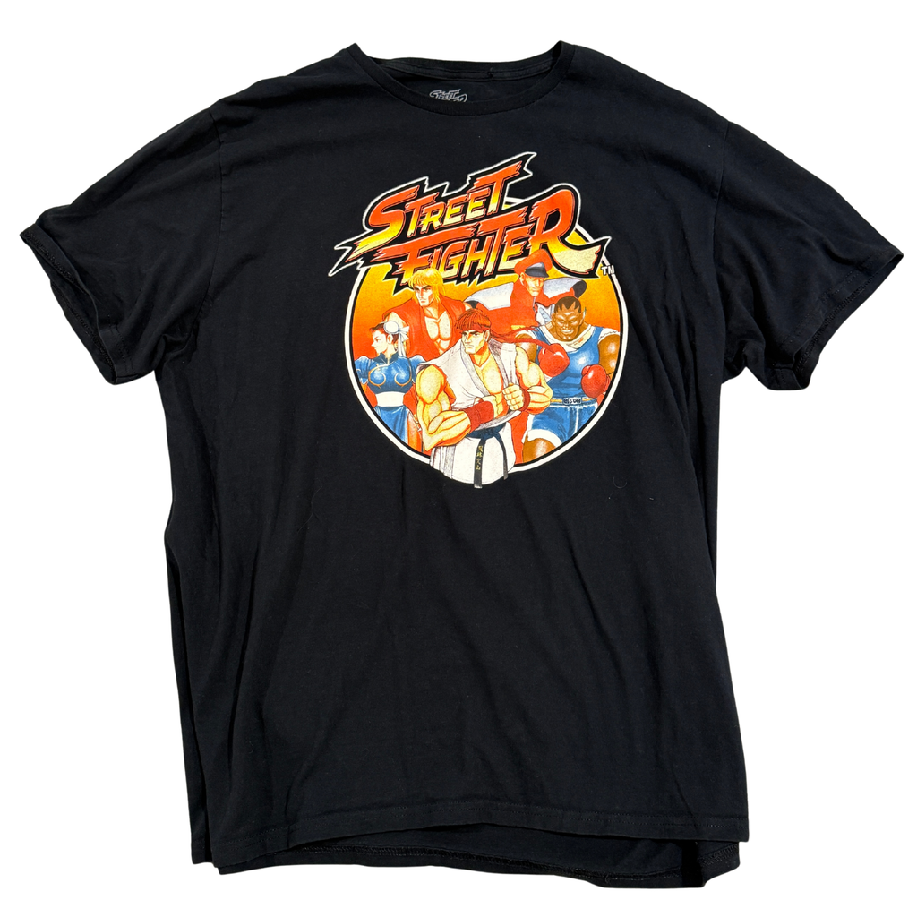 Street Fighter Vintage Black T-Shirt