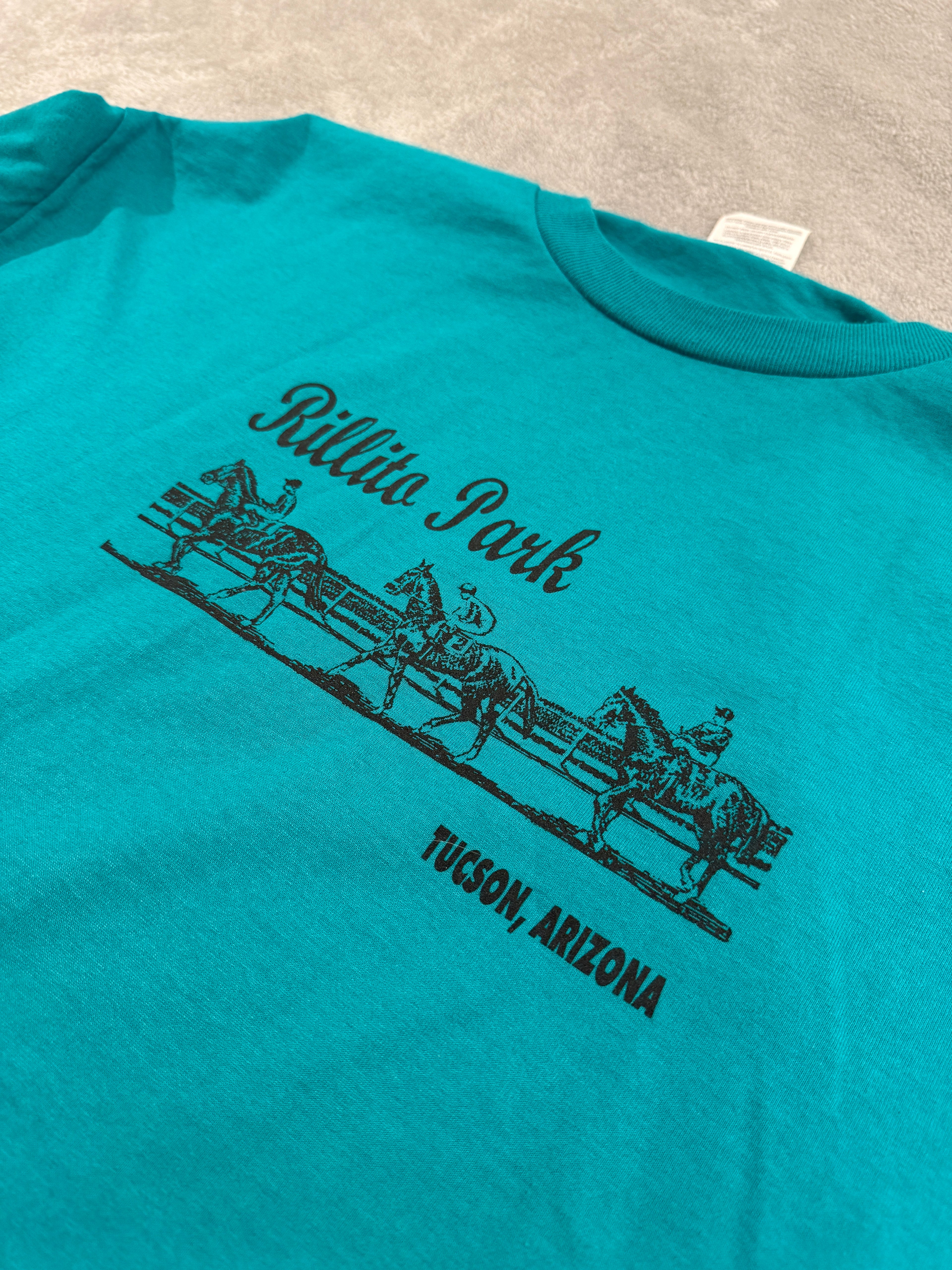 Rillito Park Racetrack, Tucson Arizona Teal T-Shirt