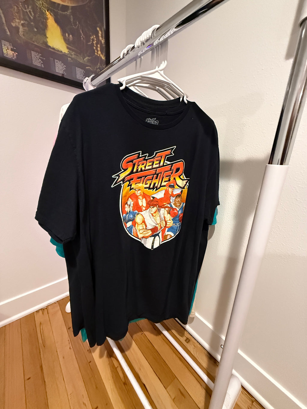 Street Fighter Vintage Black T-Shirt