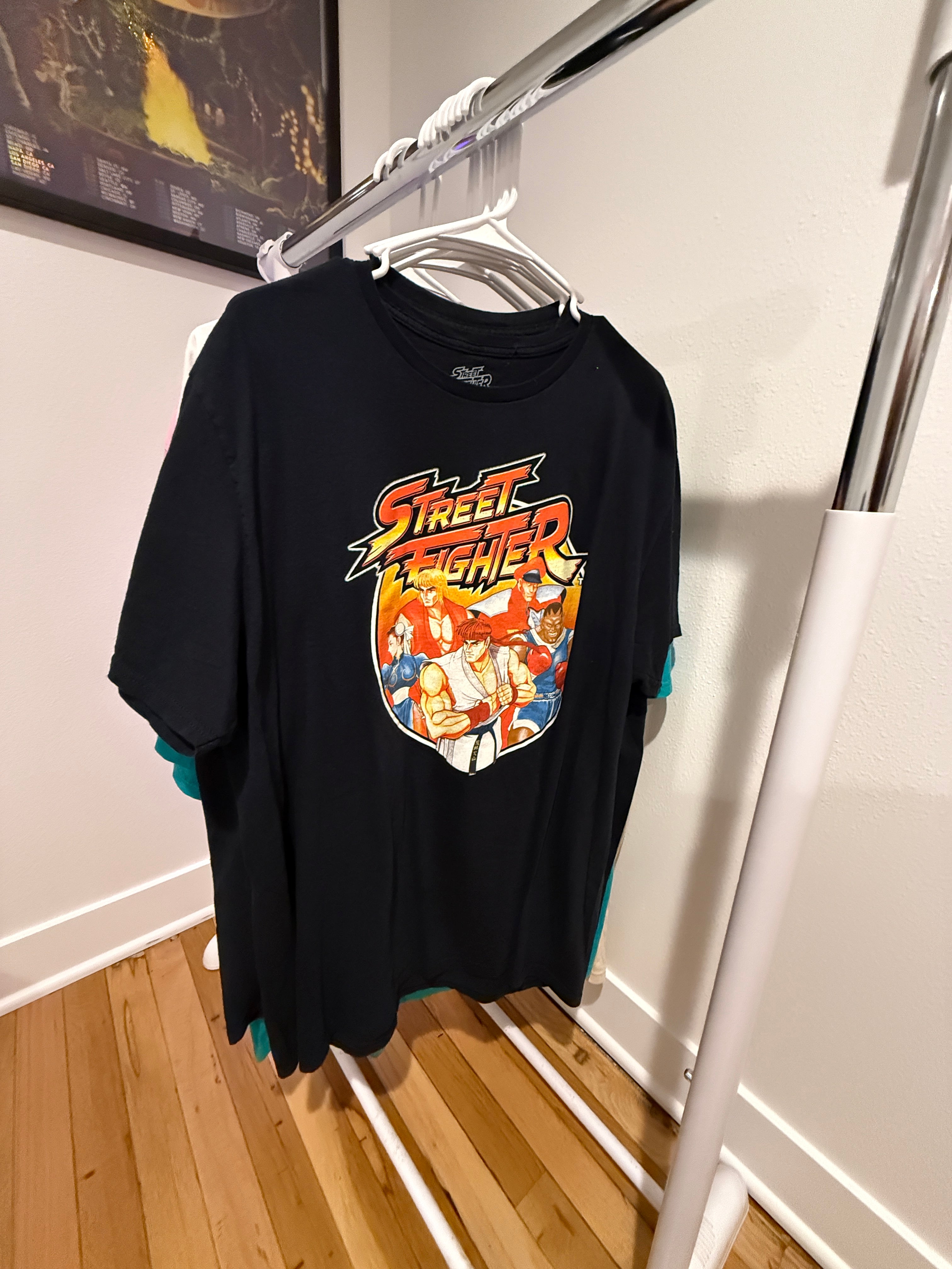 Street Fighter Vintage Black T-Shirt